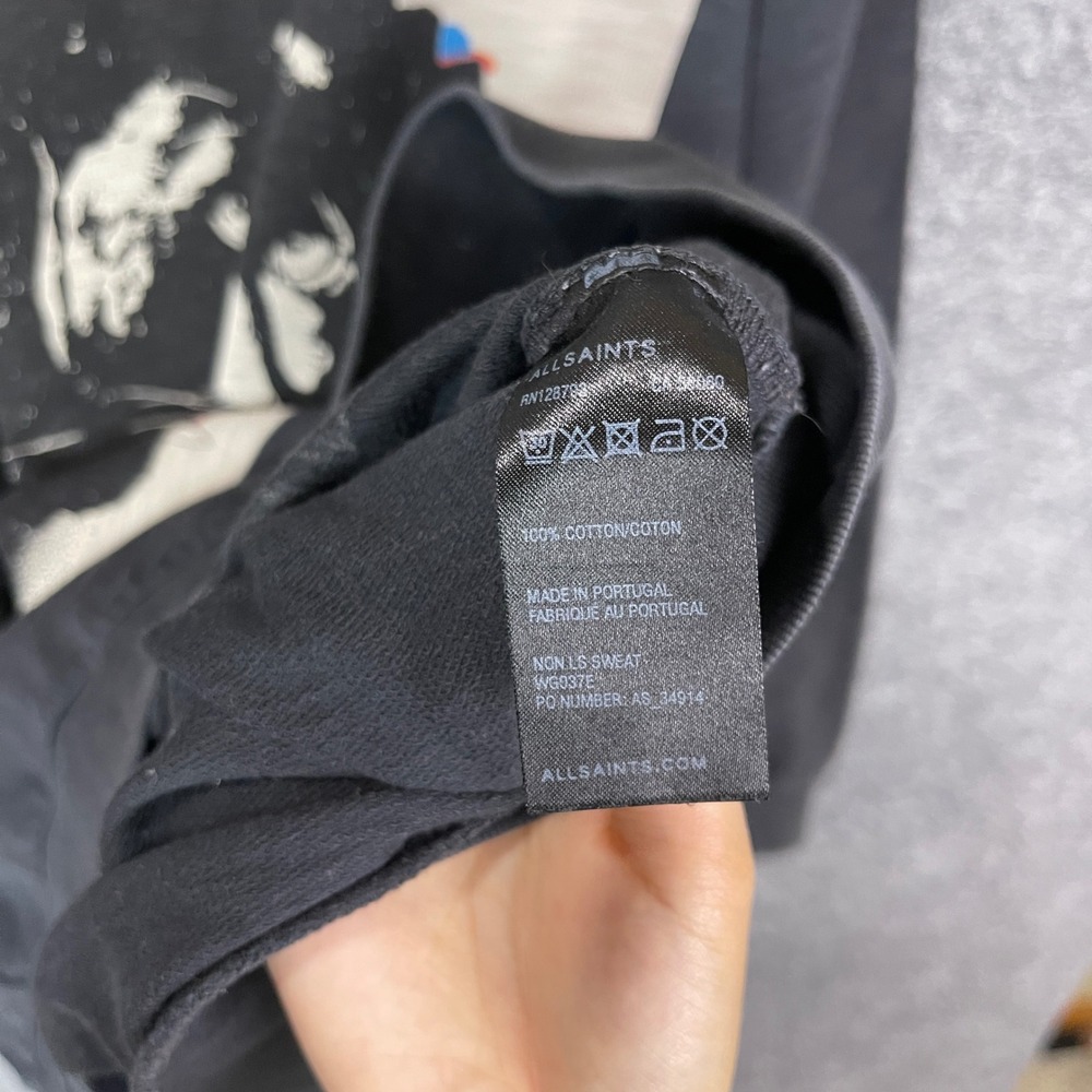 AllSaints Non Sweat Black Panther Graphic Sweatshirt Mens Medium Portugal - Picture 8 of 10